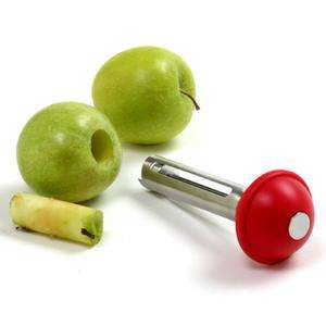 Stainless Steel Apple Corer With Plunger created by Joanna Osborn 