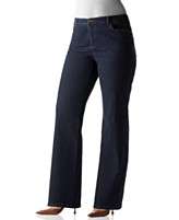   New York Signature Plus Size Jeans, Boot Cut Shaper Medium Dark Wash