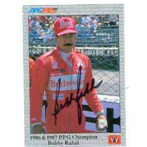   Bobby Rahal Autographed Trading Card (Auto Racing)