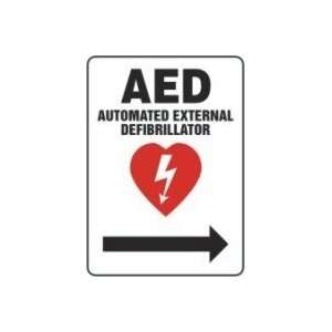 AED AUTOMATED EXTERNAL DEFIBRILLATOR     (RIGHT ARROW) (W 