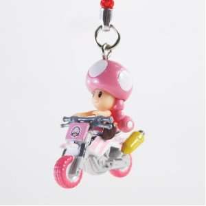  Mario Kart Wii   Baby Toad on a Bike Cell Strap Toys 