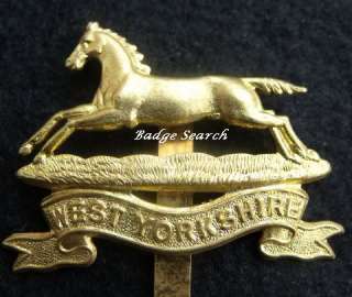British Cap Badges The West Yorkshire regiment badge Brass version WW1 