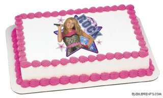 Hannah Montana Rock Edible Image Icing Cake Topper  
