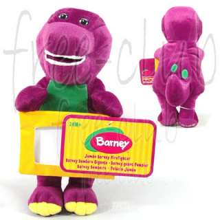 BARNEY DINOSAUR Photo Frame Soft Plush Stuffed Toy 13  