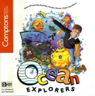 Ocean Explorers PC CD habitats, creatures, trivia game  