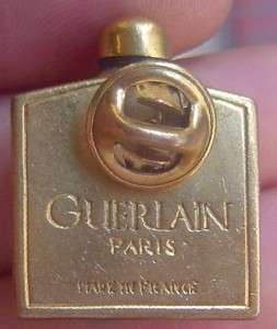   PERFUME SCENT HERITAGE for GUERLAIN BEAUTY ANTIQUE ADV PIN BOTTLE