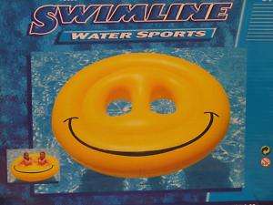 Smiley Face Inflatable Swimming Pool Float Island 72 723815090539 