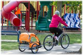  KIDS BIKE TRAILER / BABY CHILDREN TODDLER DUAL BICYCLE (Bike Trailer 