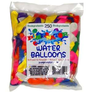 PUMPONATOR biodegradable WATER balloons 250pc REFILL NU  