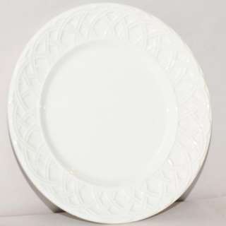   One Ceramica Quadrifoglio Basket Relief Dinner Plate Dish  