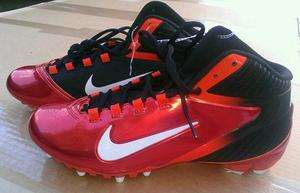   Mens Nike Alpha Speed TD Football Cleats Size 11.5, 13.5 Black/Orange