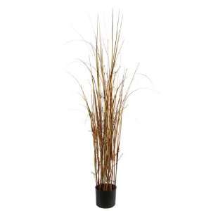    5 Rustic Potted Artificial Bamboo Grass Plant