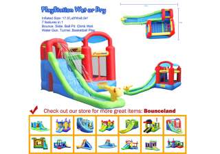 Inflatable Bounce House Water Slide playstation Bouncer  