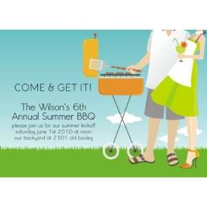  Come & Get it, Custom Personalized Barbecues Invitation 