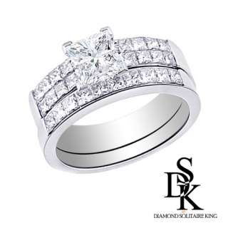 This Bridal Set ring is also available in 14k White Gold or Yellow 