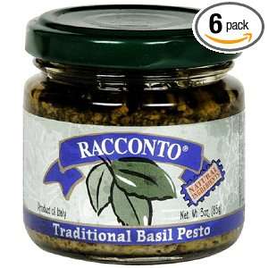 Racconto Pesto, Traditional Basil, 3 Ounce Packages (Pack of 12 