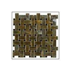   CHE Basketweave Pattern Tile 1 inch CHE Chestnut