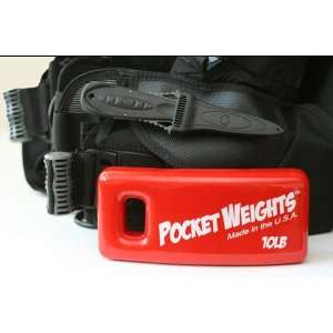 Pocket Weights 10Lb. BCD Weight (Single) Sports 
