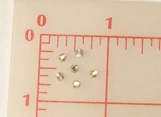 Vintage Swarovski Crystal Sew on Doll buttons 3mm  