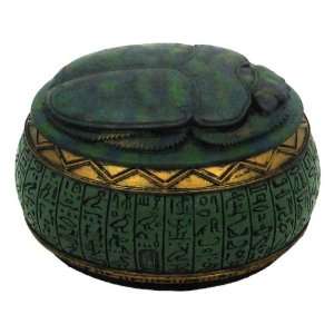 Egyptian Scarab Beetle Jewelry / Trinket Box 