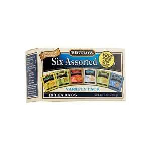  Bigelow Tea Six Assorted Teas    18 Tea Bags Health 