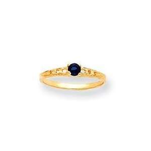  Sapphire Birthstone Baby Ring in 14k Yellow Gold Jewelry