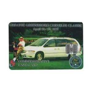   Greensboro Chrysler Classic Chip Card White MiniVan & Golf Clubs