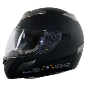  Vega V Tune Flat Black Medium Bluetooth Full Face Helmet 