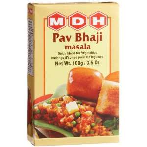 MDH Pav Bhaji Masala (Spice Blend for Vegetables), 3.5 Ounce Boxes 