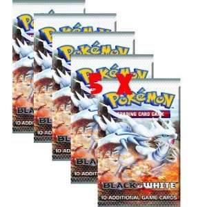  Pokemon Cards   BLACK & WHITE   Booster Packs (5 pack lot 