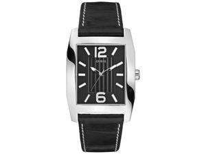 men s w70023g1 black leather quartz watch with black dial be the first 