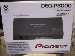 PIONEER DEQ P8000 5.1 CHANNEL DIGITAL AUDIO PROCESSOR  