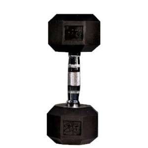  Rubber Coated Hex Dumbbell 35 lb Single