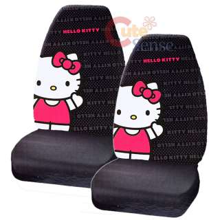 Sanrio Hello Kitty Car Seat Cover Pink Auto Accesories set Big Kitty 1 