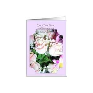  Sister Wedding Annerversary Card   Bouquet of Flowers Card 