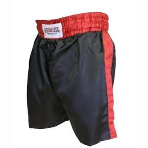  Boys Boxing Shorts in Black with Red Trim Size Medium 