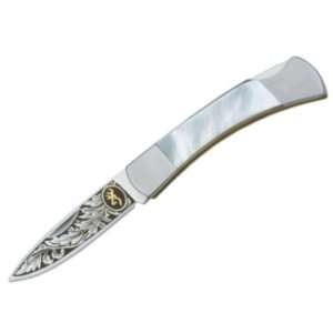 Browning Knives 337 Classic Small Lockback Pocket Knife with Etched 