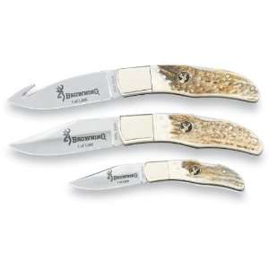 Browning Deer Creek Stag Fixed Blade Knife  Sports 