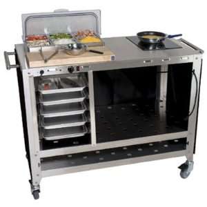  Cadco CBC PHR 6 Mobile Chef Cart, buffet server