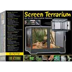Screen Reptile Terrarium Habitat Cage   18x18x18  