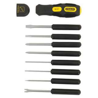 Stanley 9 Way Screwdriver   Black/Yellow.Opens in a new window