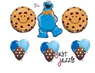 Cookie Monster Sesame Street Chocolate Chip Happy Birthday Balloon 