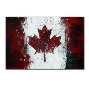   Postcards (8 Pack) Canadian Canada Flag Painting HD 