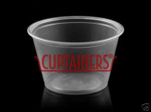 Plastic 4 OZ Clear Portion Cup/Container (2500CT)  