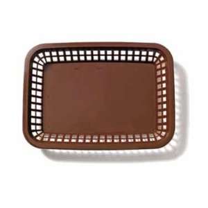  Tablecraft Black Grande Rectangular Plastic Basket, 10 3/4 