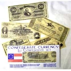 Civil War C.S.A. 1st Confederate Currency Set Repro.  
