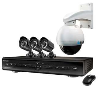 Swann Alpha 8Ch H.264 DVR W/3 CCD 480TVL and 1 Dome Cameras Security 
