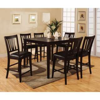 Solid Wood 7 pc Counter Height Dining Set  