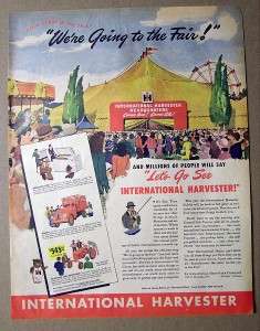 1947 International Ad IH SYMBOL OF INTERNATION HARVESTER Farmall Cub 