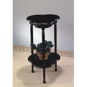  Traditional Deep Cherry Finish Plant Stand / Side Table 